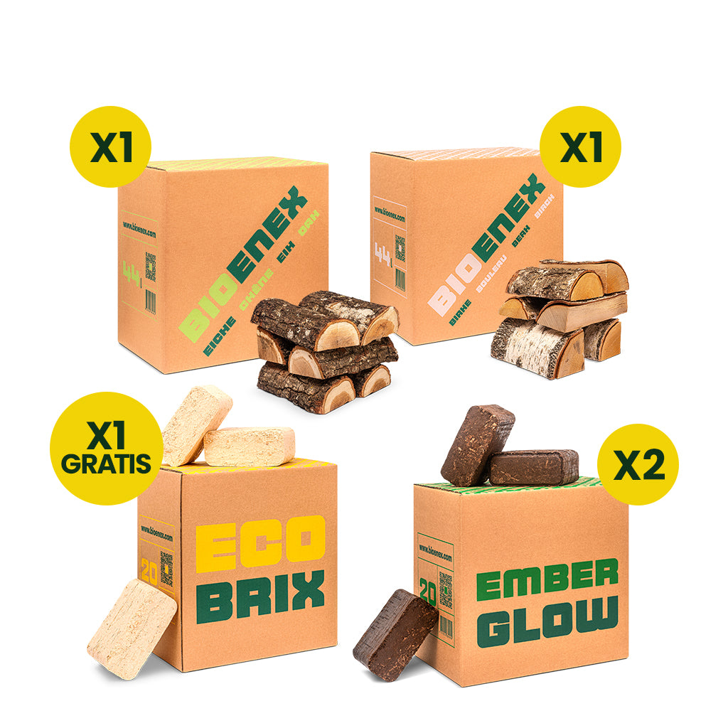 Brennholz & Brikett Produktpaket